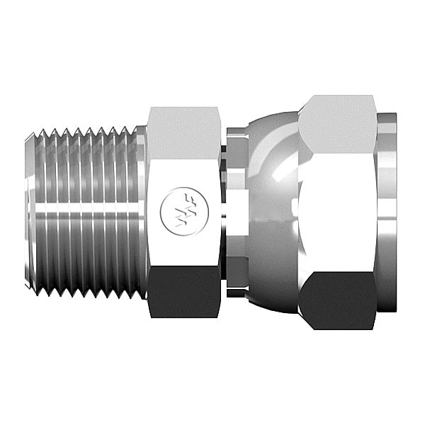 World Wide Fittings Male Pipe to Female JIC Swivel Straight 9100X04X04 - main